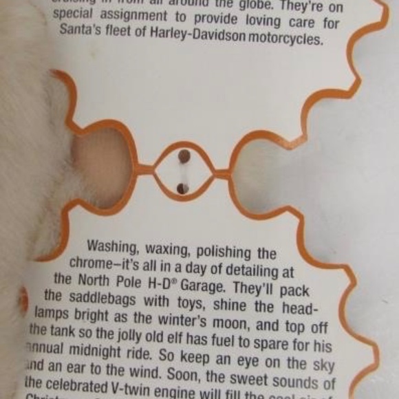 Vintage Holiday Harley Hog , with Original Tags, 1998 Christmas Edition - Picture 6 of 8